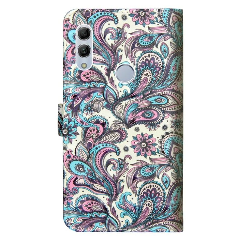 Leren Hoesje voor Huawei P Smart 2019 Bloemen Met Een Patroon