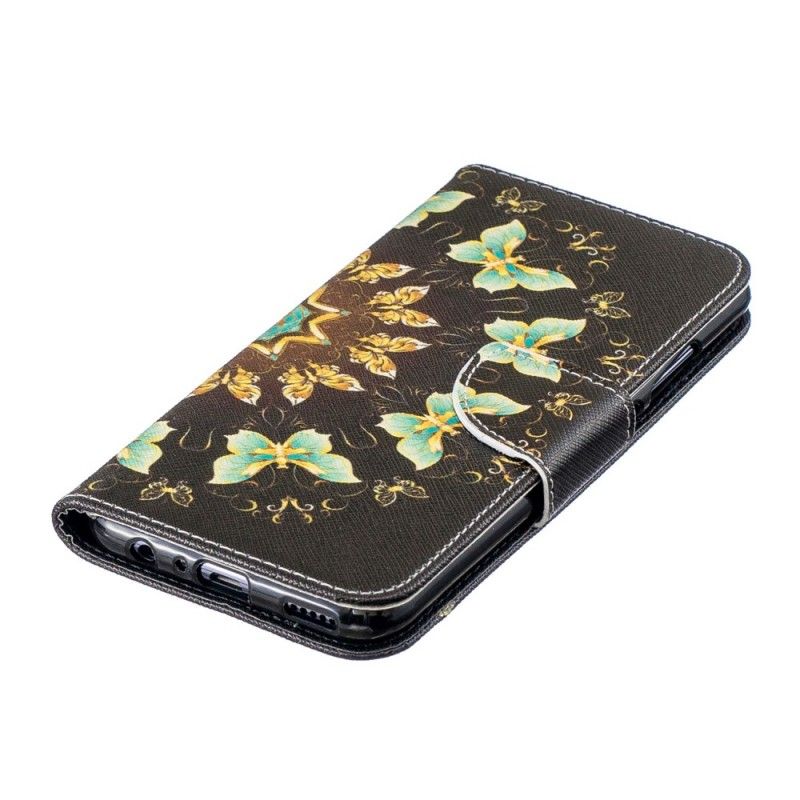 Leren Hoesje voor Huawei P Smart 2019 Vlinder Mandala