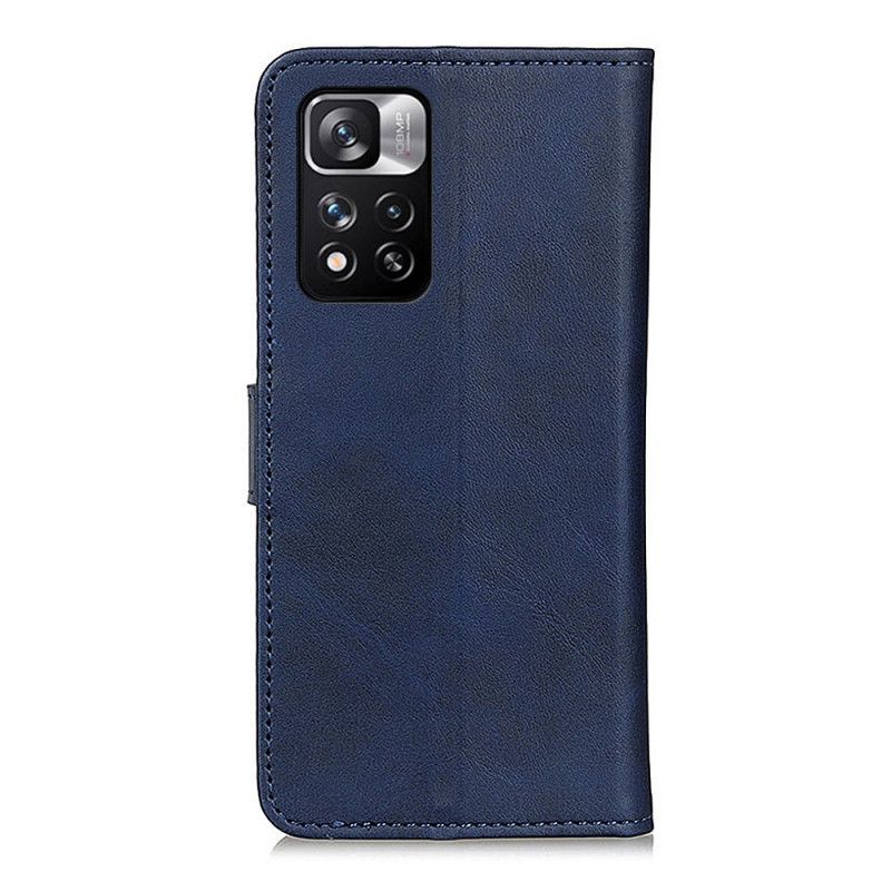 Flip Case Leren Xiaomi Redmi Note 11 Pro / Note 11 Pro Plus Mat Leereffect