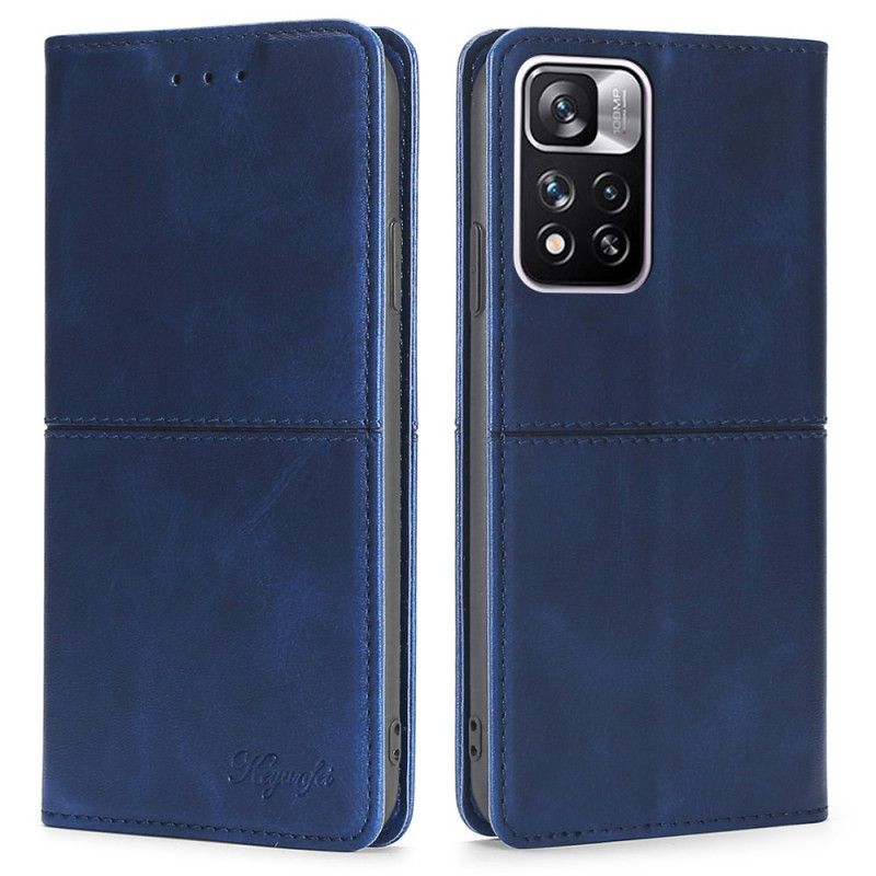 Folio-hoesje Xiaomi Redmi Note 11 Pro / Note 11 Pro Plus Stijl Lederen Couture Bescherming Hoesje