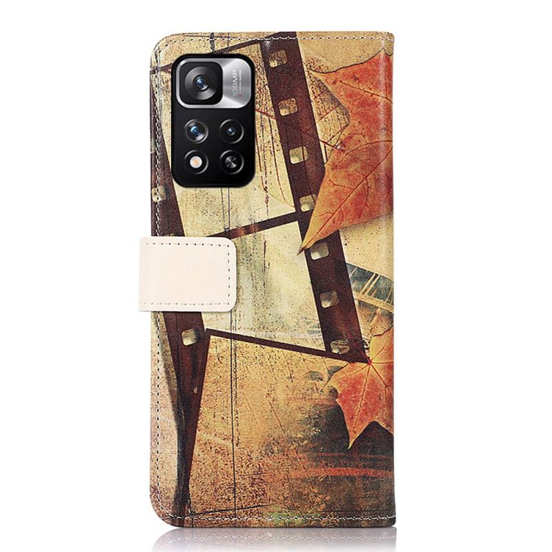 Folio-hoesje Xiaomi Redmi Note 11 Pro / Note 11 Pro Plus Telefoonhoesje Eiffeltoren In De Herfst