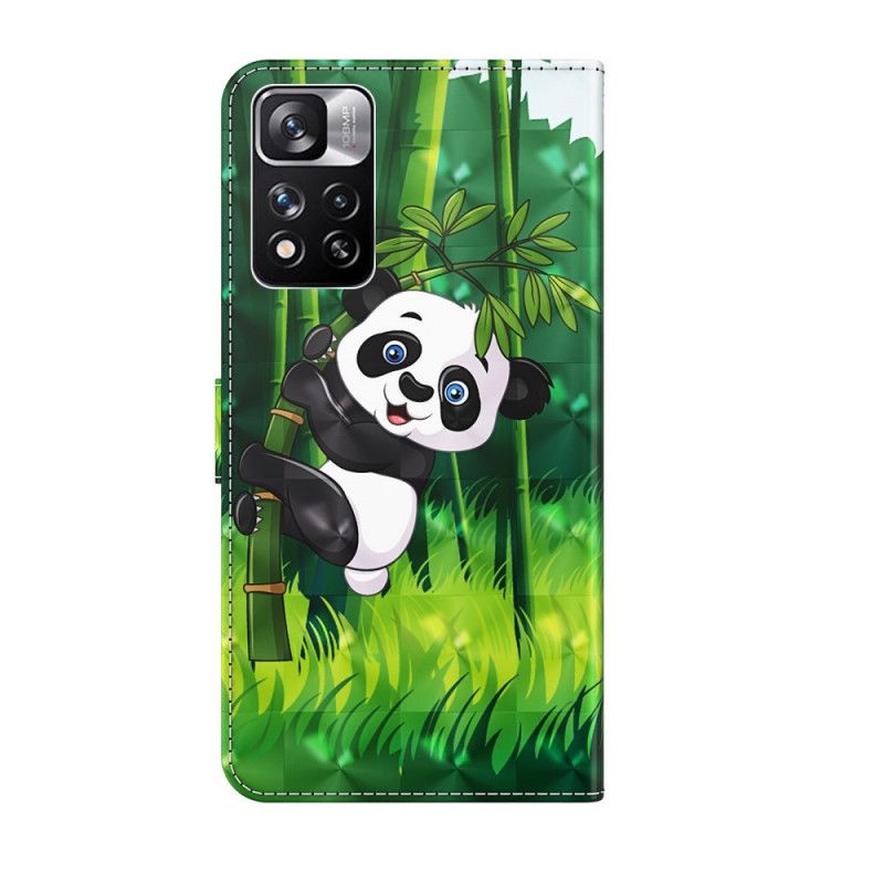 Folio-hoesje Xiaomi Redmi Note 11 Pro / Note 11 Pro Plus Telefoonhoesje Panda En Bamboe