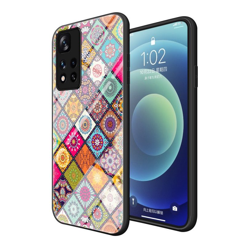 Hoesje Xiaomi Redmi Note 11 Pro / Note 11 Pro Plus Magnetische Patchwork Houder Bescherming Hoesje