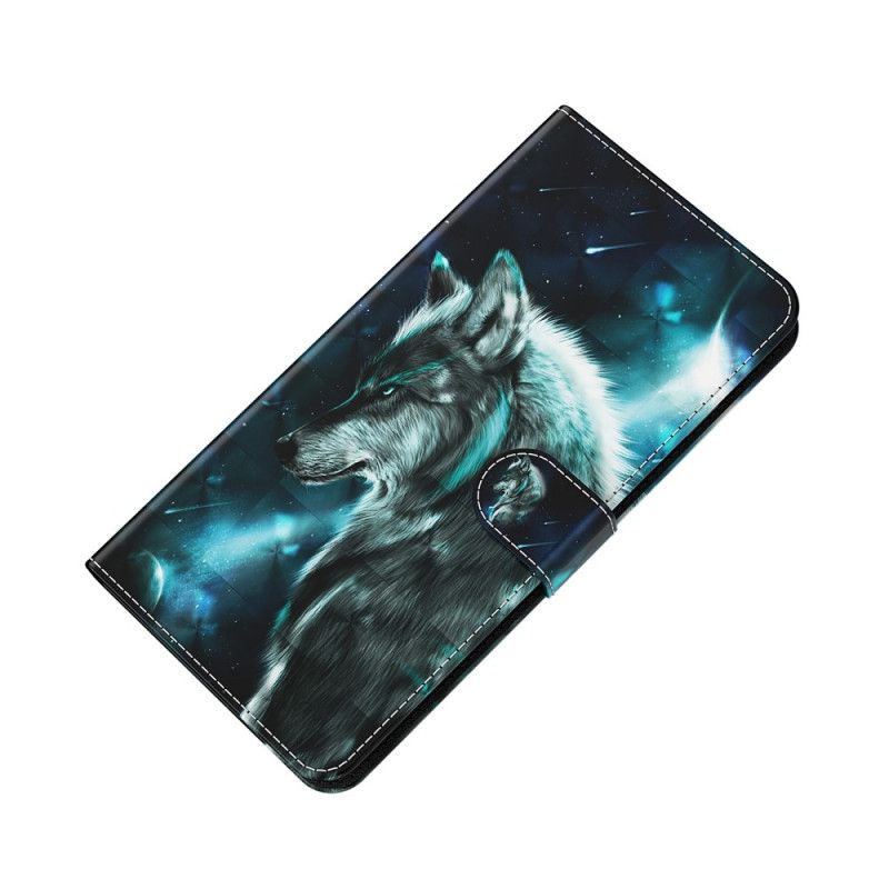 Leren Hoesje Voor Xiaomi Redmi Note 11 Pro / Note 11 Pro Plus Majestueuze Wolf