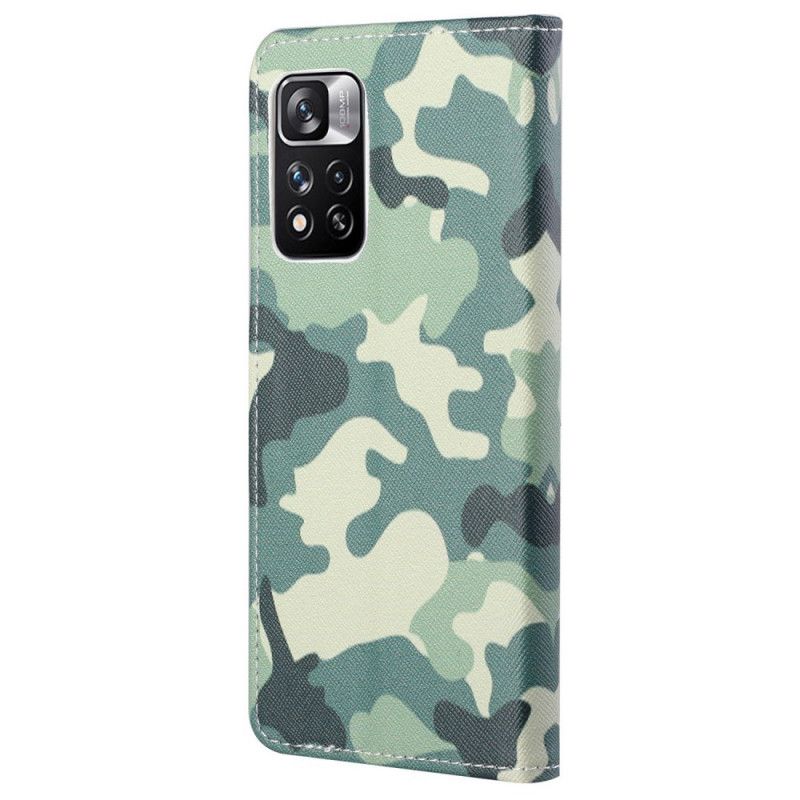 Leren Hoesje Xiaomi Redmi Note 11 Pro / Note 11 Pro Plus Camouflage