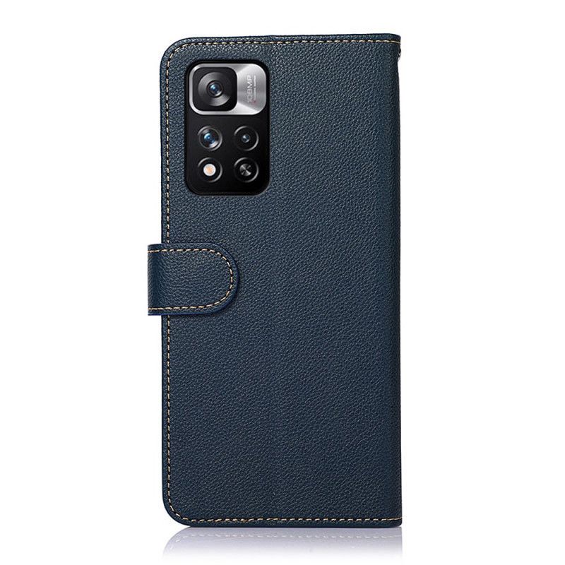 Leren Hoesje Xiaomi Redmi Note 11 Pro / Note 11 Pro Plus Lychee-stijl Rfid Khazneh Bescherming Hoesje