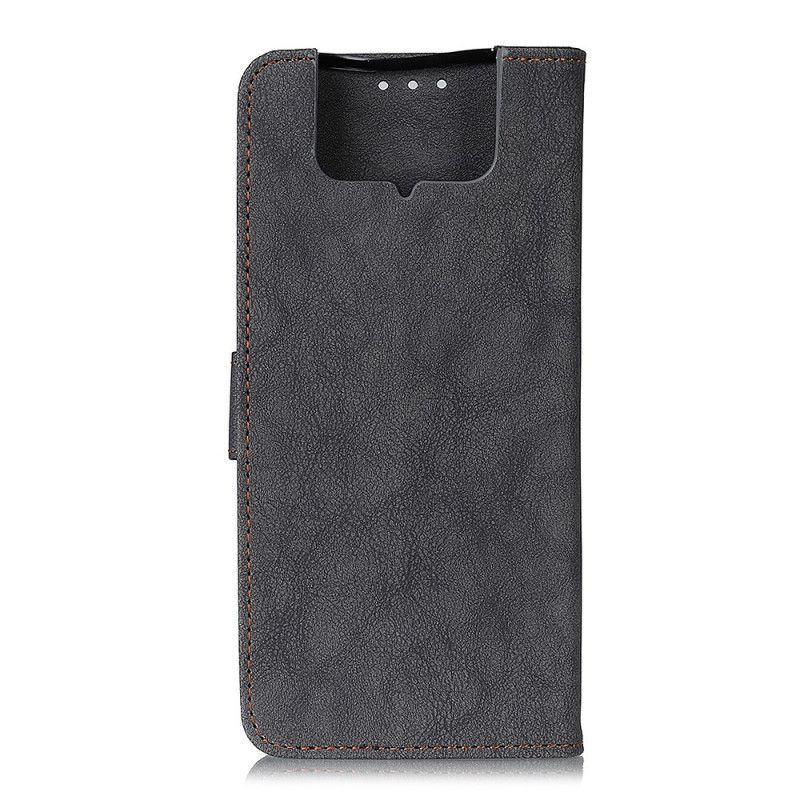 Bescherming Hoesje Asus Zenfone 7 / 7 Pro Donkerblauw Zwart Khazneh Kunstleer