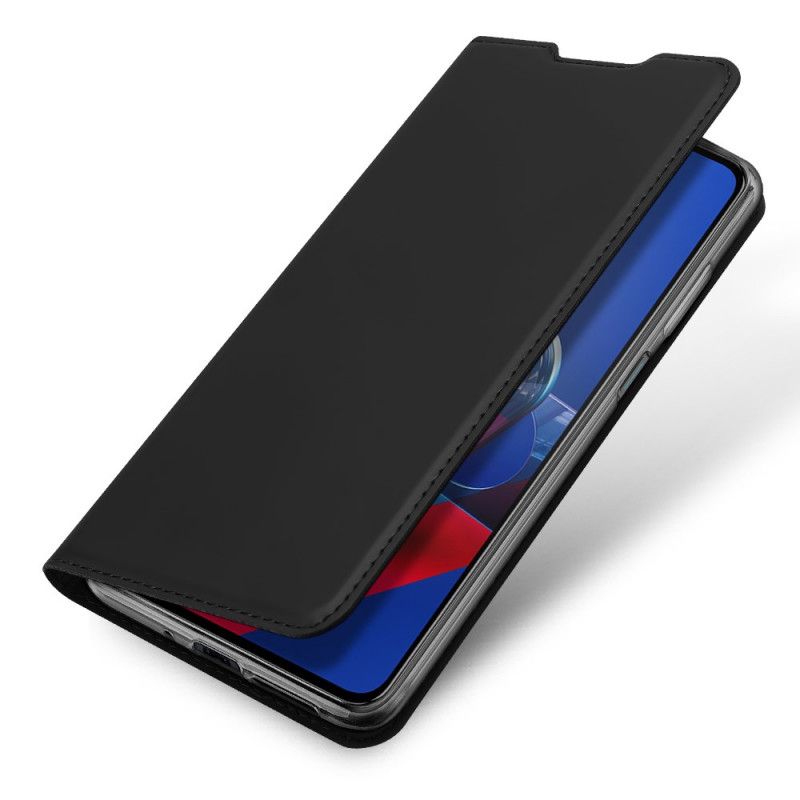 Folio-hoesje Asus Zenfone 7 / 7 Pro Donkerblauw Zwart Pro Dux Ducis Huid