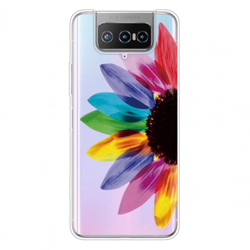 Hoesje Asus Zenfone 7 / 7 Pro Gekleurde Bloem