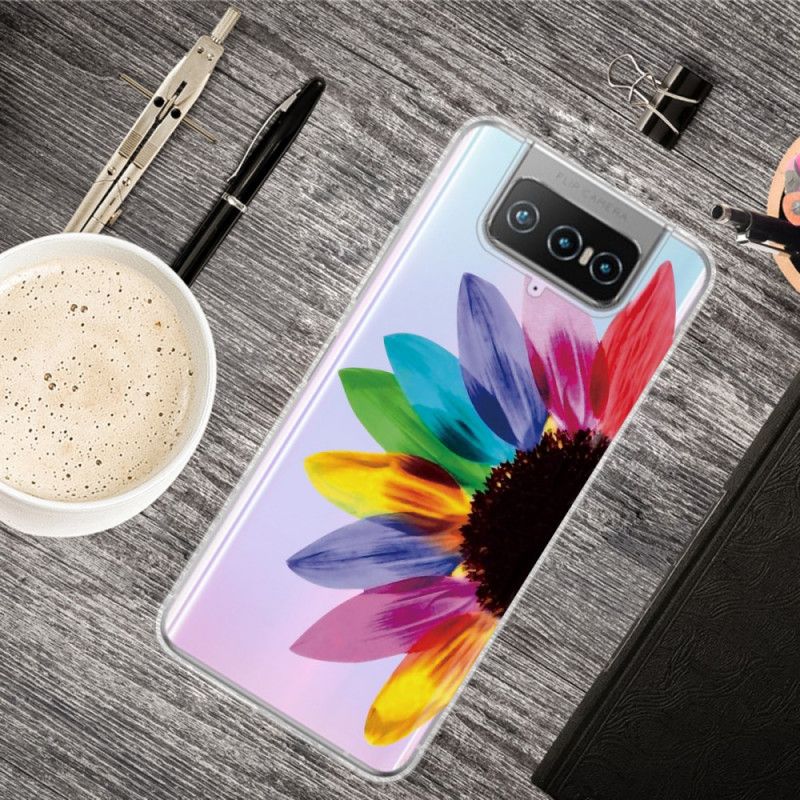 Hoesje Asus Zenfone 7 / 7 Pro Gekleurde Bloem