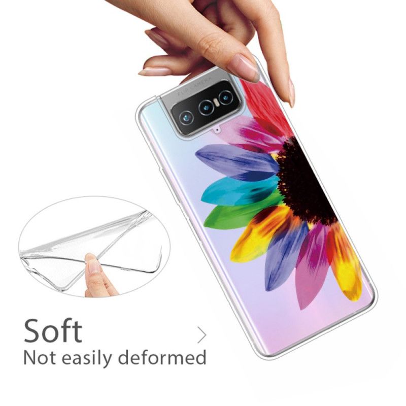 Hoesje Asus Zenfone 7 / 7 Pro Gekleurde Bloem