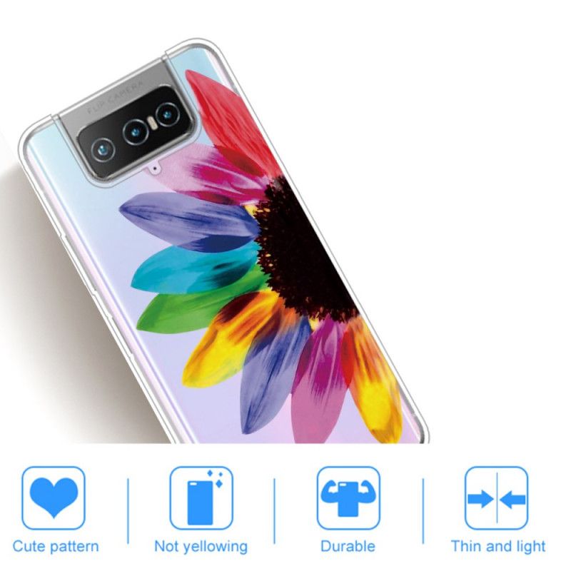 Hoesje Asus Zenfone 7 / 7 Pro Gekleurde Bloem