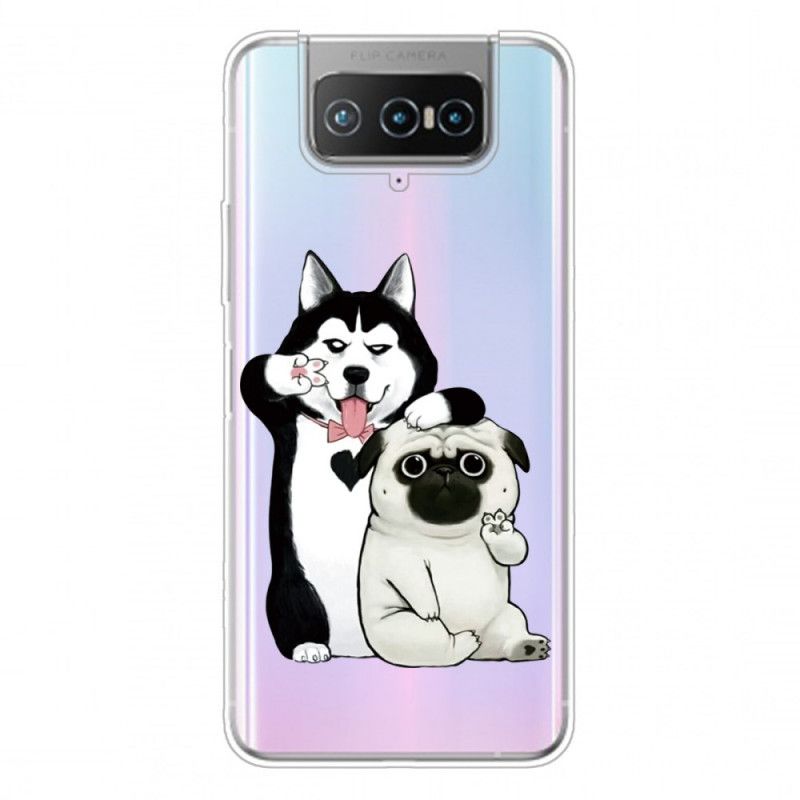 Hoesje Asus Zenfone 7 / 7 Pro Grappige Honden