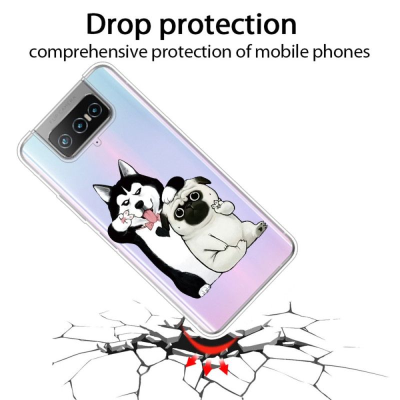 Hoesje Asus Zenfone 7 / 7 Pro Grappige Honden