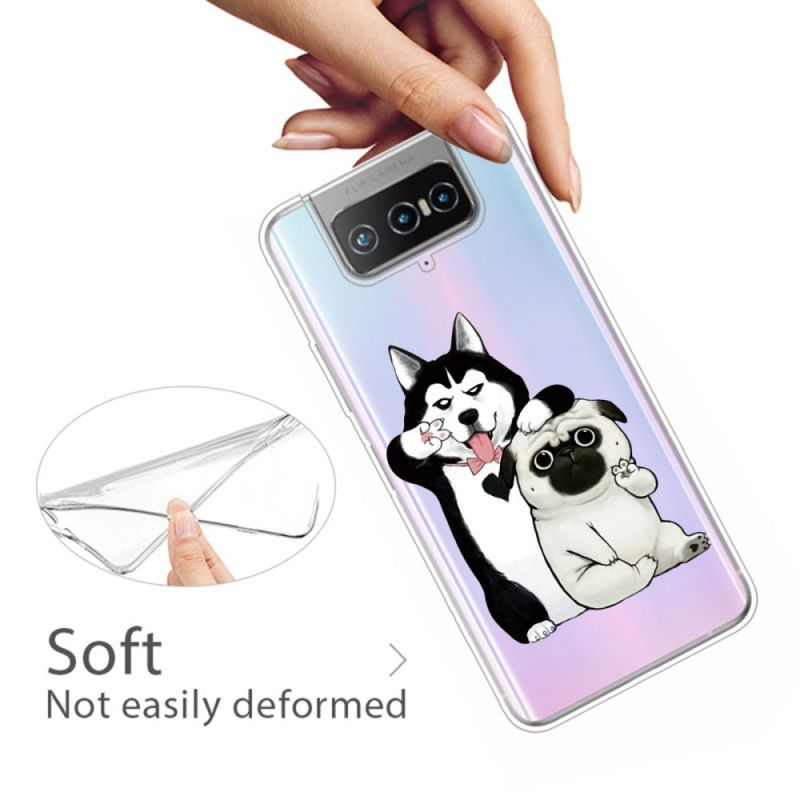 Hoesje Asus Zenfone 7 / 7 Pro Grappige Honden