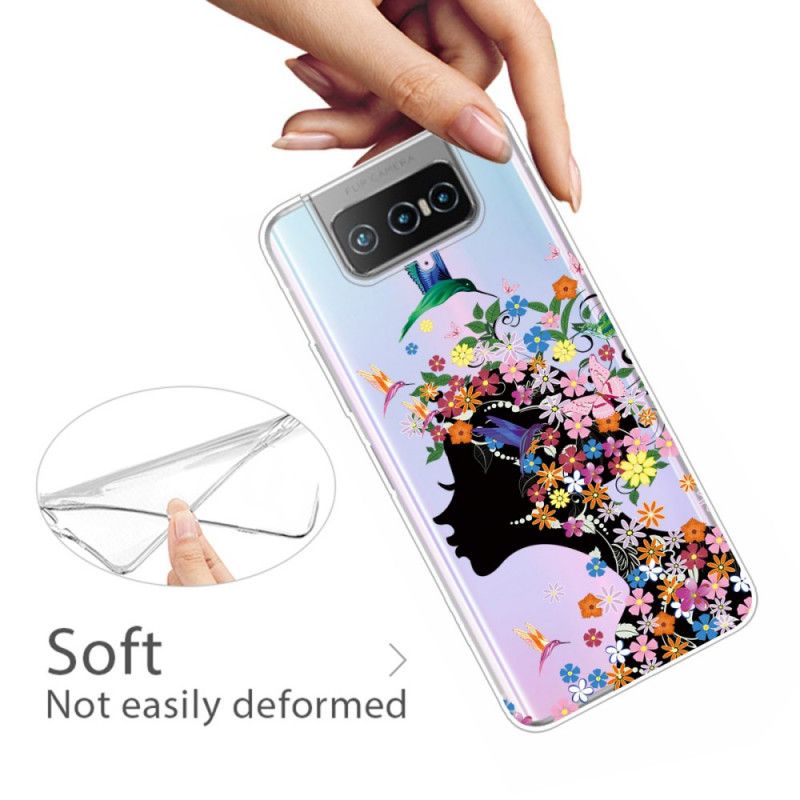 Hoesje Asus Zenfone 7 / 7 Pro Mooi Bloemhoofdje