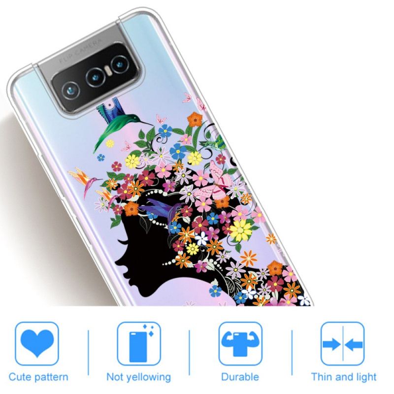 Hoesje Asus Zenfone 7 / 7 Pro Mooi Bloemhoofdje