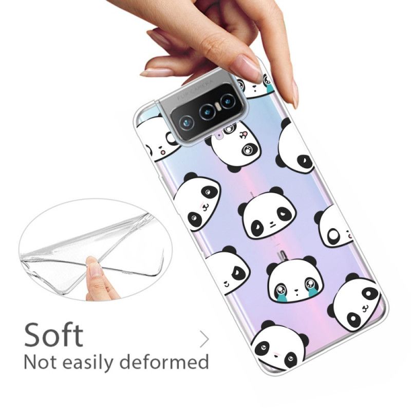 Hoesje Asus Zenfone 7 / 7 Pro Sentimentele Panda'S