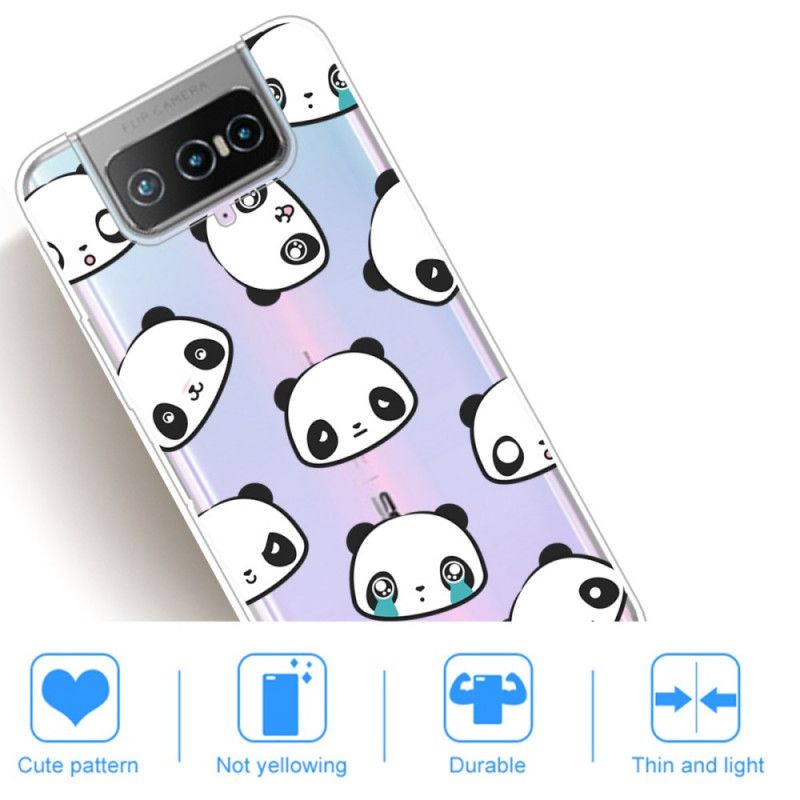 Hoesje Asus Zenfone 7 / 7 Pro Sentimentele Panda'S