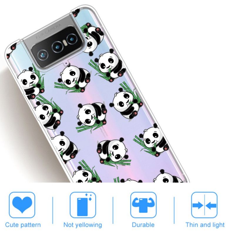 Hoesje voor Asus Zenfone 7 / 7 Pro Kleine Panda'S