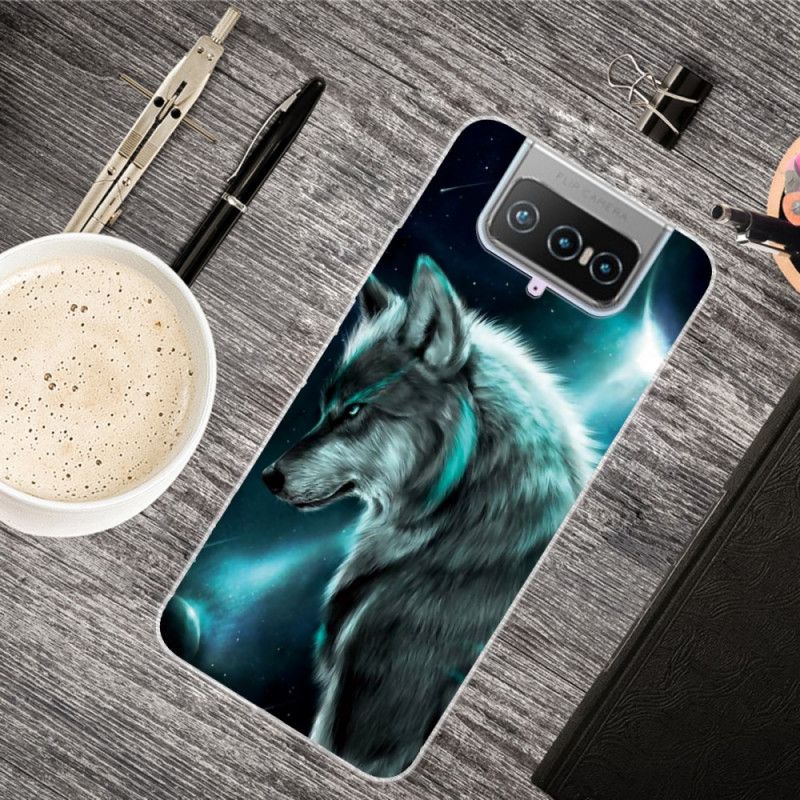 Hoesje voor Asus Zenfone 7 / 7 Pro Koninklijke Wolf