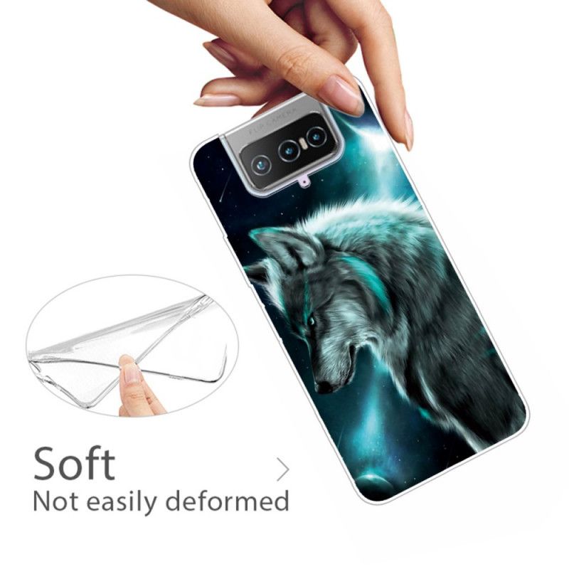 Hoesje voor Asus Zenfone 7 / 7 Pro Koninklijke Wolf