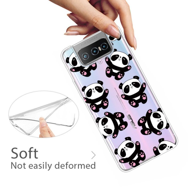 Hoesje voor Asus Zenfone 7 / 7 Pro Leuke Panda'S