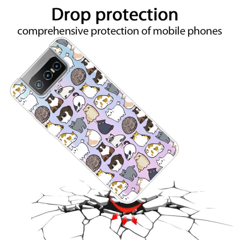 Hoesje voor Asus Zenfone 7 / 7 Pro Topkatten