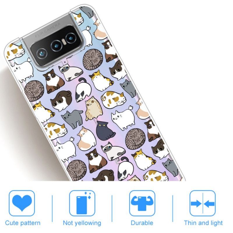 Hoesje voor Asus Zenfone 7 / 7 Pro Topkatten