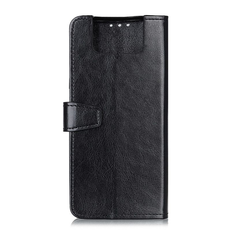 Leren Hoesje voor Asus Zenfone 7 / 7 Pro Wit Zwart Briljant