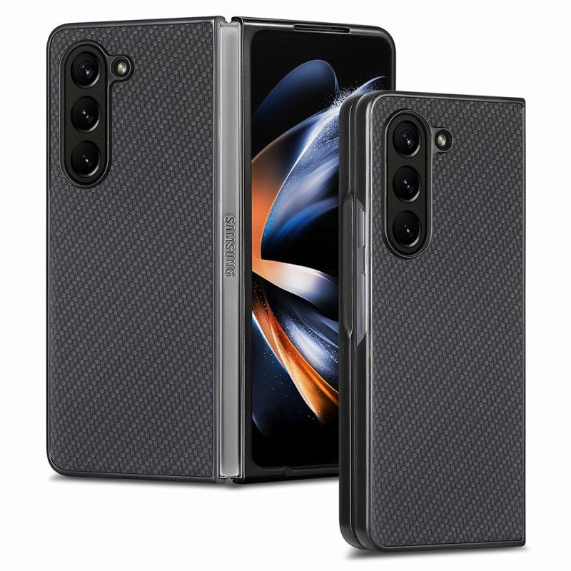 Hoesje Samsung Galaxy Z Fold 5 Klassieke Koolstofvezel