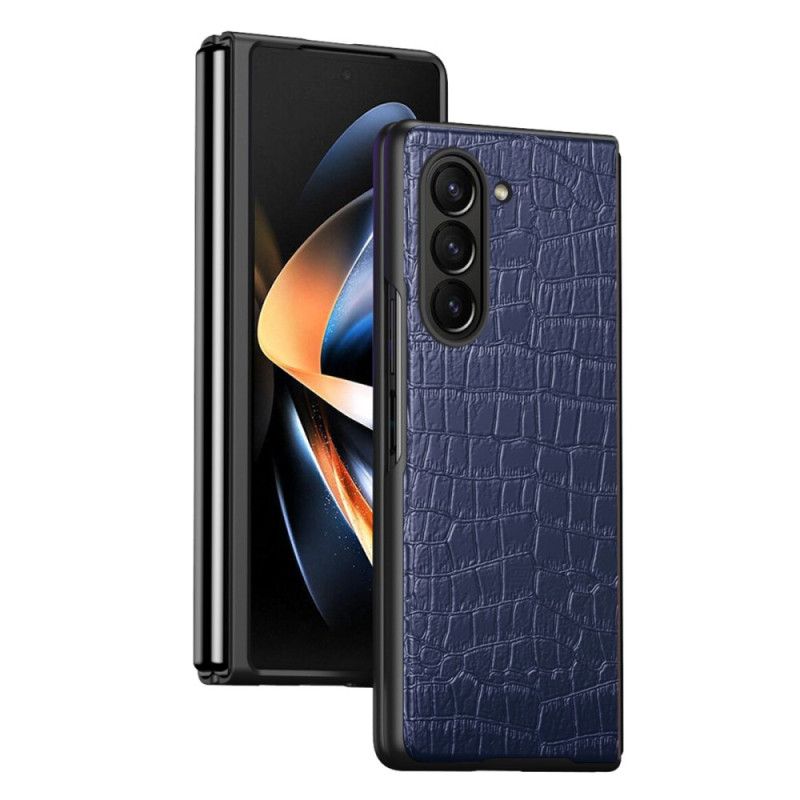 Hoesje Samsung Galaxy Z Fold 5 Krokodillenleer Stijl