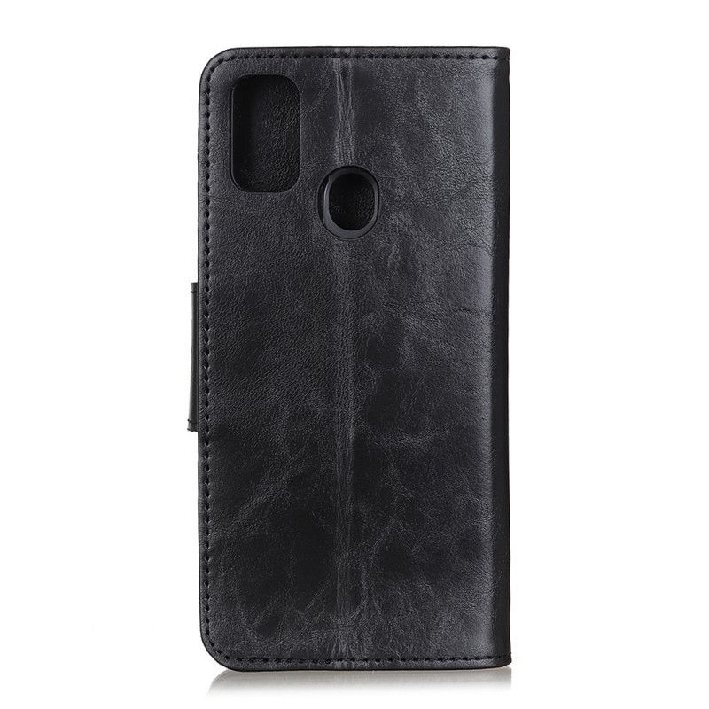 Bescherming Hoesje Xiaomi Redmi 9C Rood Zwart Magnetische Klep