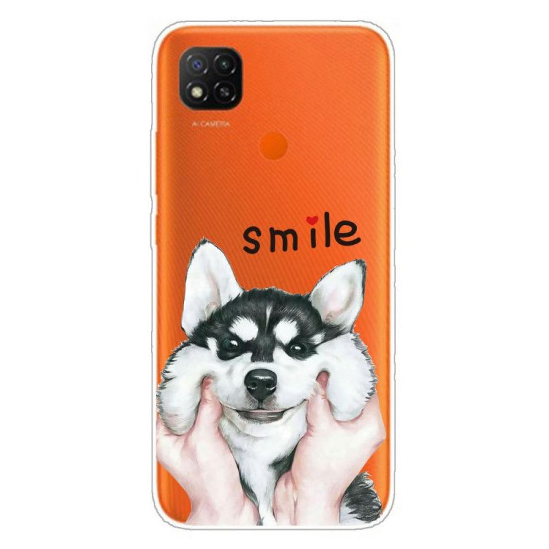 Case Hoesje Xiaomi Redmi 9C Telefoonhoesje Glimlach Hond