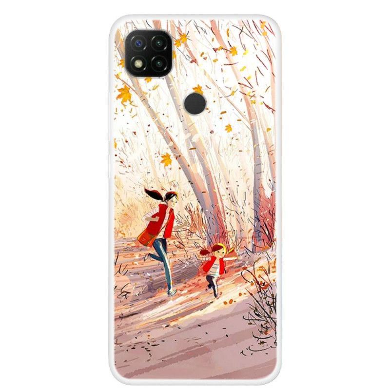 Case Hoesje Xiaomi Redmi 9C Telefoonhoesje Herfstlandschap