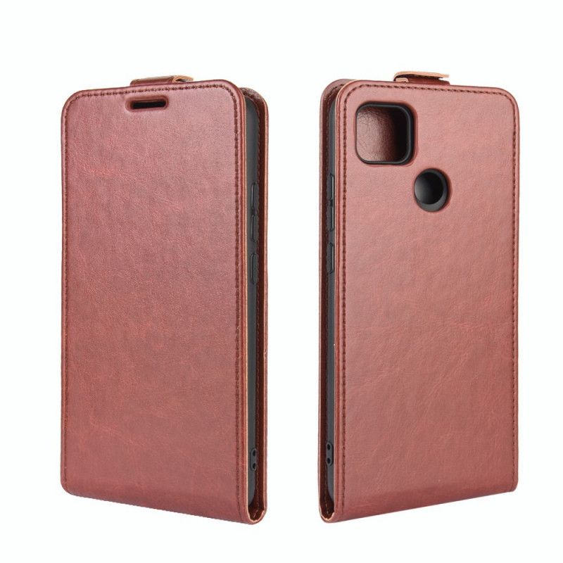 Cover Folio-hoesje Xiaomi Redmi 9C Wit Zwart Telefoonhoesje Vouwleereffect