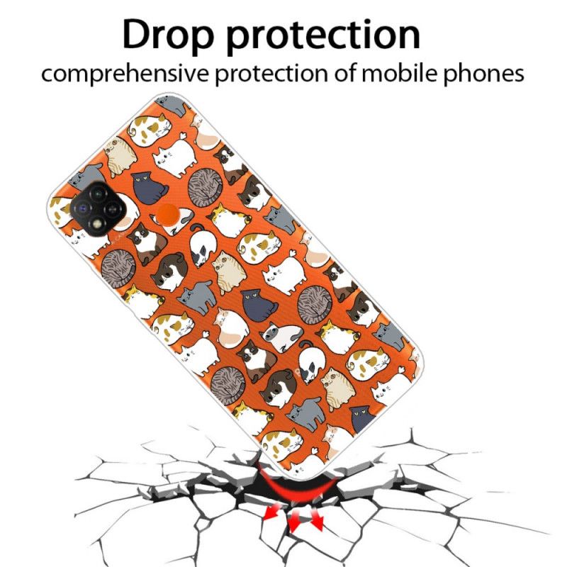 Cover Hoesje Xiaomi Redmi 9C Telefoonhoesje Topkatten