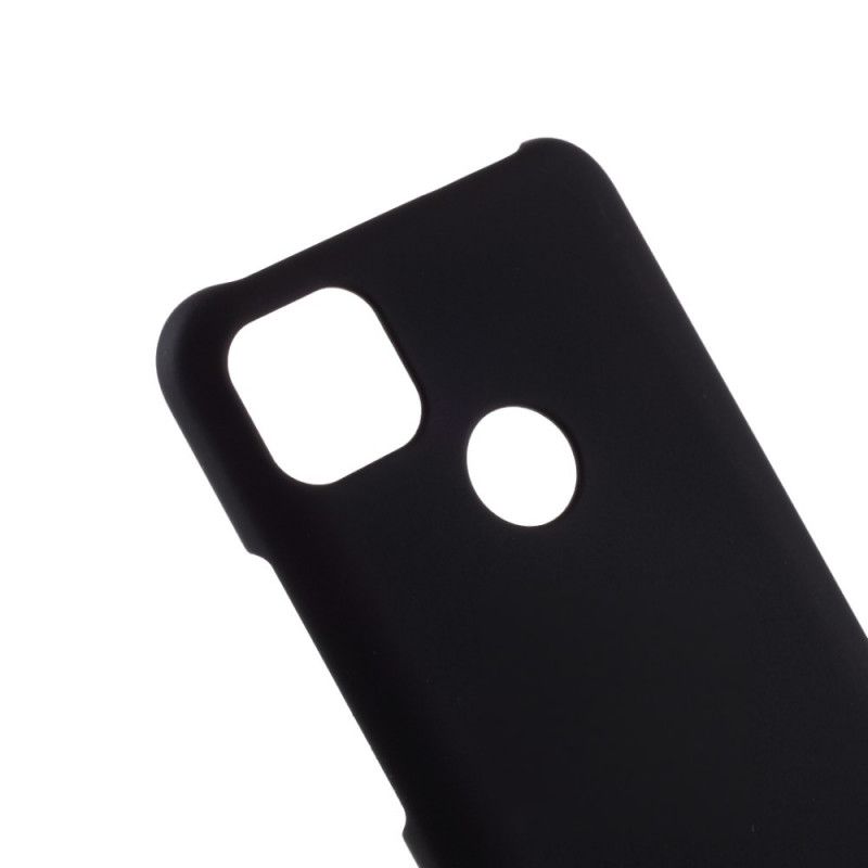 Cover Hoesje Xiaomi Redmi 9C Wit Zwart Telefoonhoesje Rigide Klassiek Eenvoudig