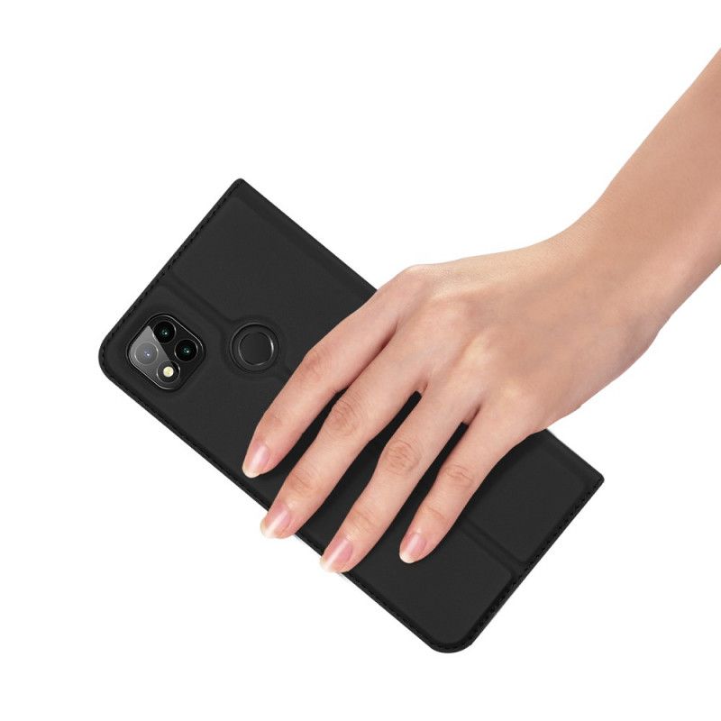 Folio-hoesje voor Xiaomi Redmi 9C Goud Zwart Dux Ducis Pro Series Skin