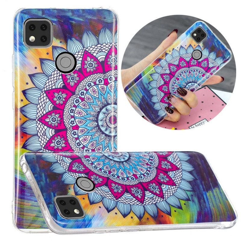 Hoesje voor Xiaomi Redmi 9C Fluorescerende Mandala