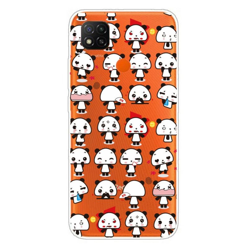 Hoesje voor Xiaomi Redmi 9C Grappige Panda'S