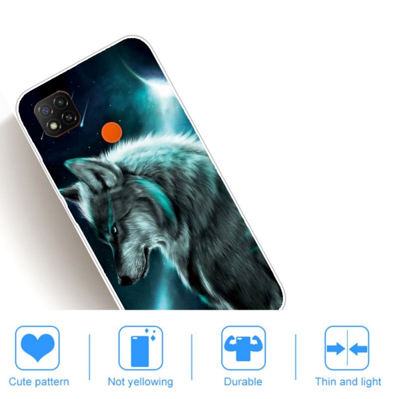 Hoesje voor Xiaomi Redmi 9C Koninklijke Wolf