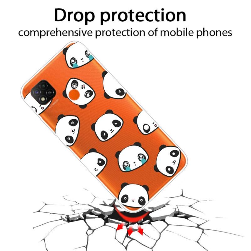 Hoesje voor Xiaomi Redmi 9C Sentimentele Panda'S