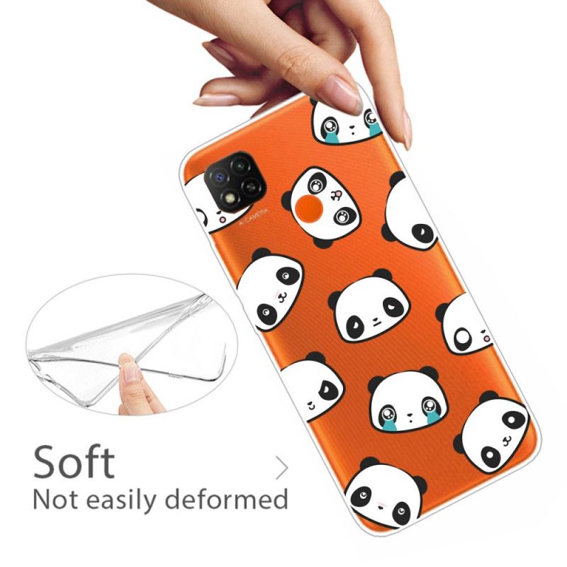 Hoesje voor Xiaomi Redmi 9C Sentimentele Panda'S