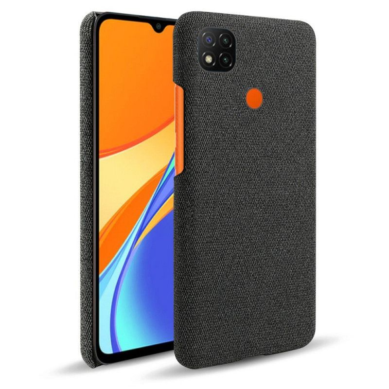 Hoesje Xiaomi Redmi 9C Grijs Zwart Ksq Chique Stof