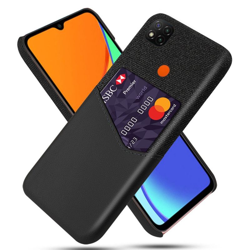 Hoesje Xiaomi Redmi 9C Grijs Zwart Ksq Kaarthouder