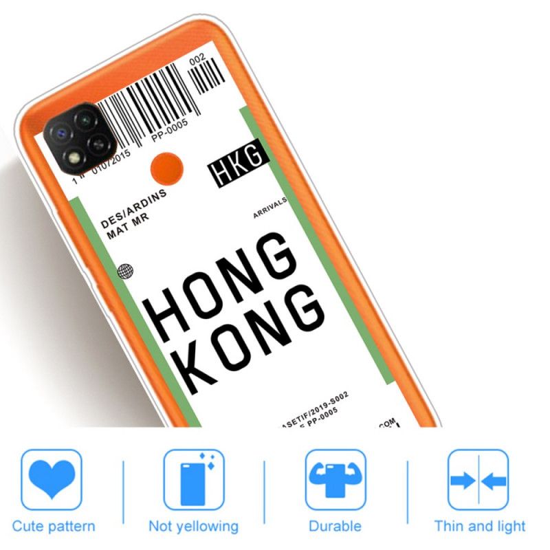 Hoesje Xiaomi Redmi 9C Instapkaart Naar Hong Kong