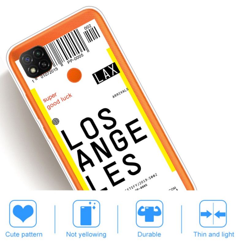 Hoesje Xiaomi Redmi 9C Instapkaart Naar Los Angeles