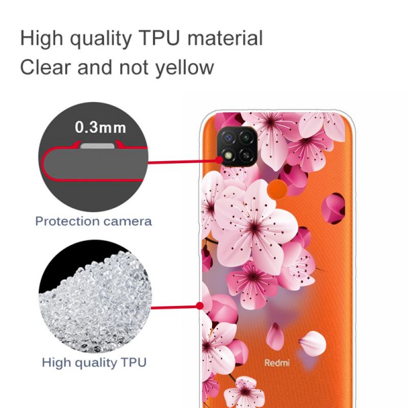 Hoesje Xiaomi Redmi 9C Telefoonhoesje Premium Bloemen