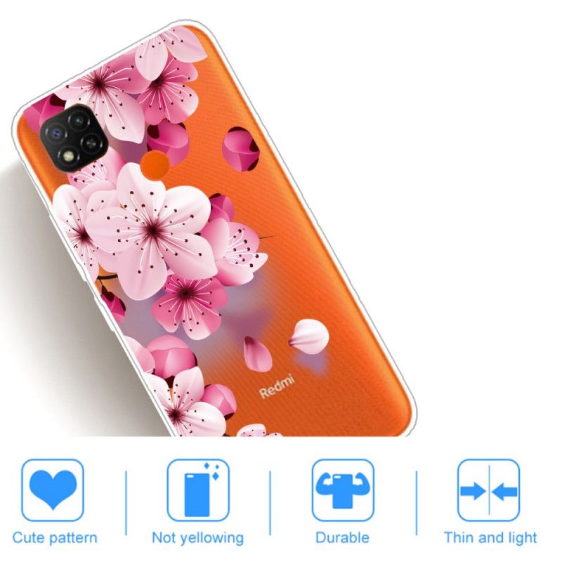 Hoesje Xiaomi Redmi 9C Telefoonhoesje Premium Bloemen